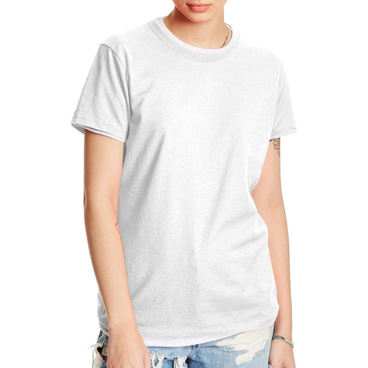 Hanes Perfect-T - Playera de Manga Corta de algodón Ligero para Mujer