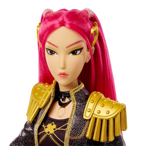 KPOP Demon Hunters Muñeca Mira con Canción | Lleva un atuendo extraíble con 5 articulaciones posibles, inspirado en la película