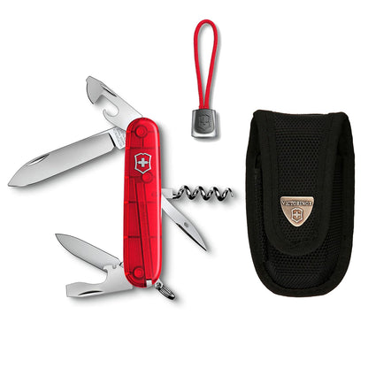 Victorinox Paquete Navaja Spartan Roja Con Funda Y Cordón