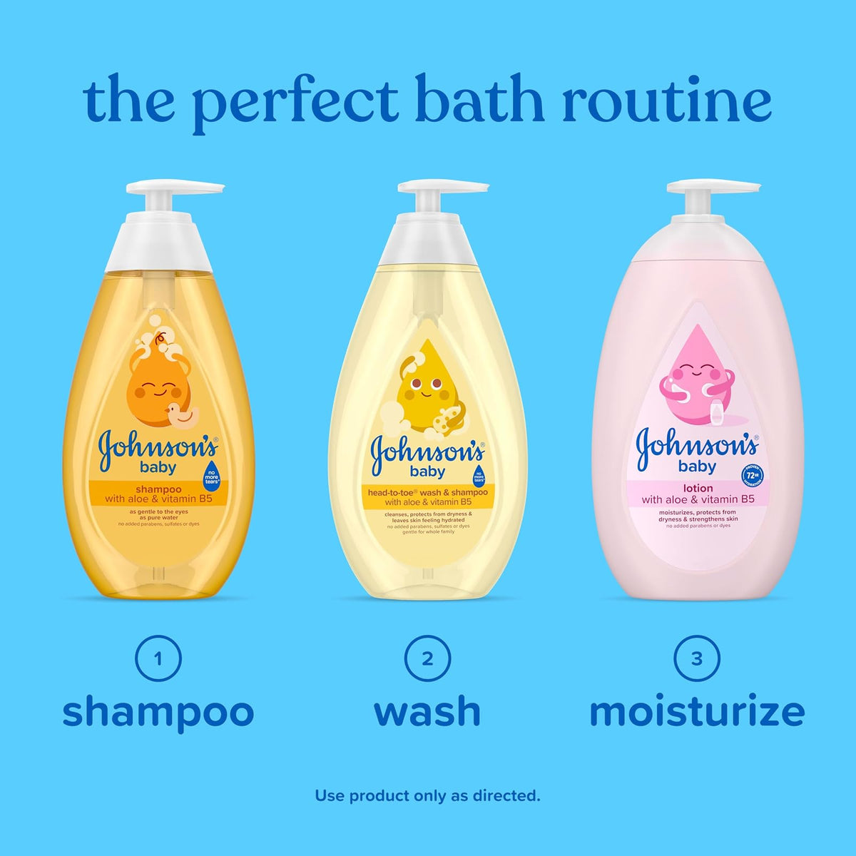 Johnson's Head-To-Toe Gentle Tear- Free Baby Wash & Shampoo for Baby?s Sensitive Skin, 27.1 fl. oz