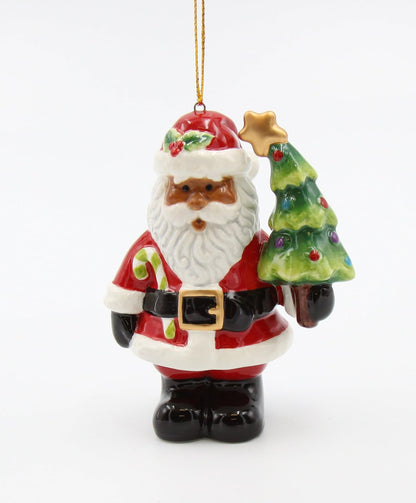 Cosmos Gifts 56562 - Adorno para árbol de Navidad, diseño de Papá Noel, Color Rojo