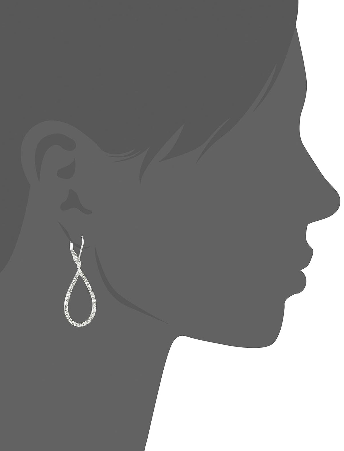 Anne Klein Pendientes de lágrima de cristal "Ready To Shine"