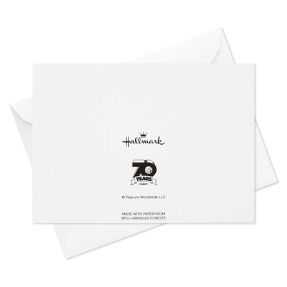 Hallmark Peanuts - Surtido de tarjetas en blanco, 70 aniversario (40 tarjetas de notas con sobres)