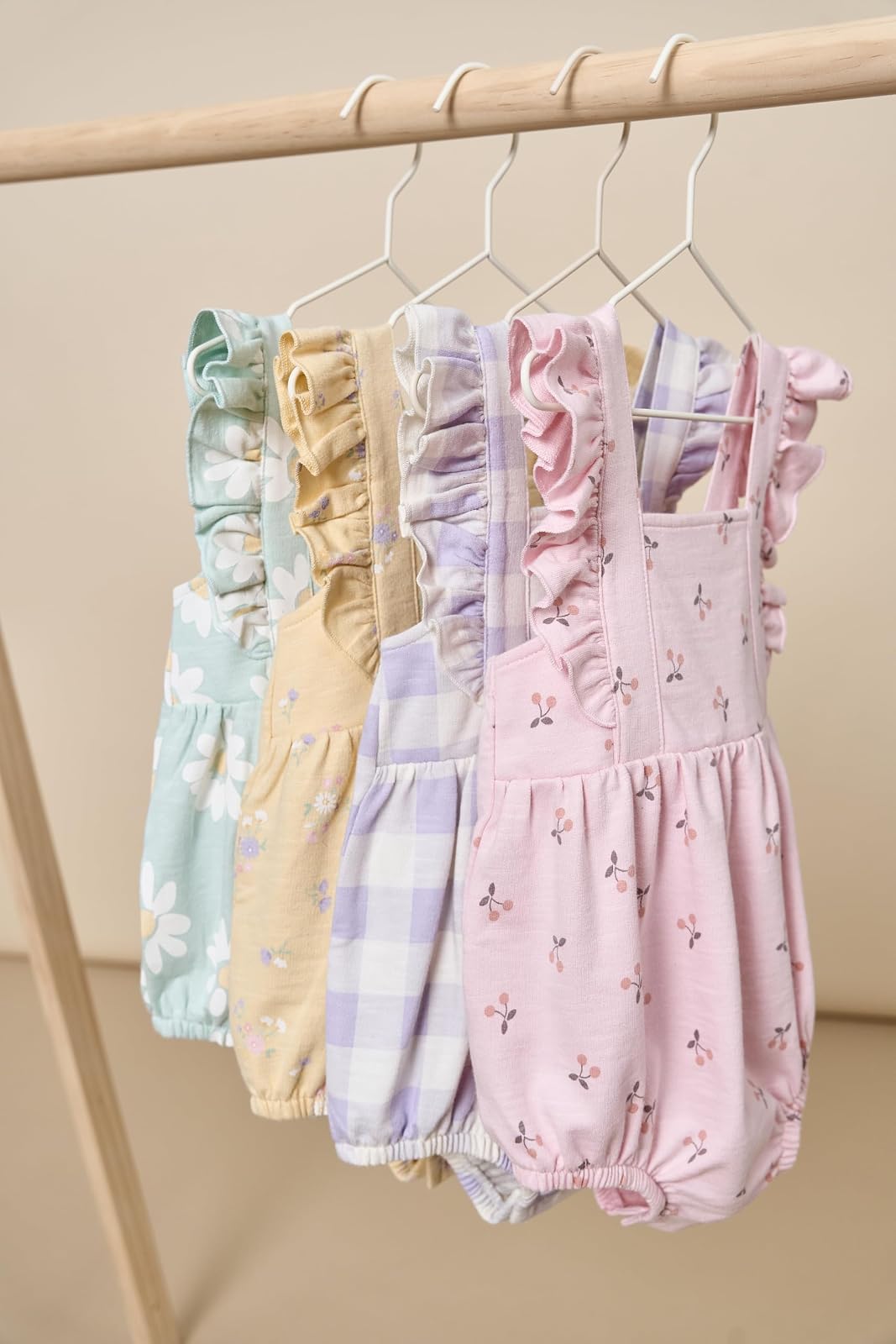 Modern Moments by Gerber Baby Girls' Sleeveless French Terry Romper Mameluco Bebé-Niñas