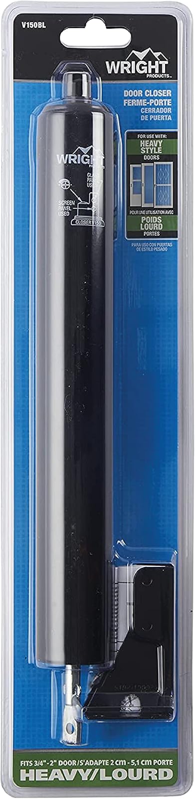 Wright Products V150BL - Cierre neumático de servicio pesado, color negro