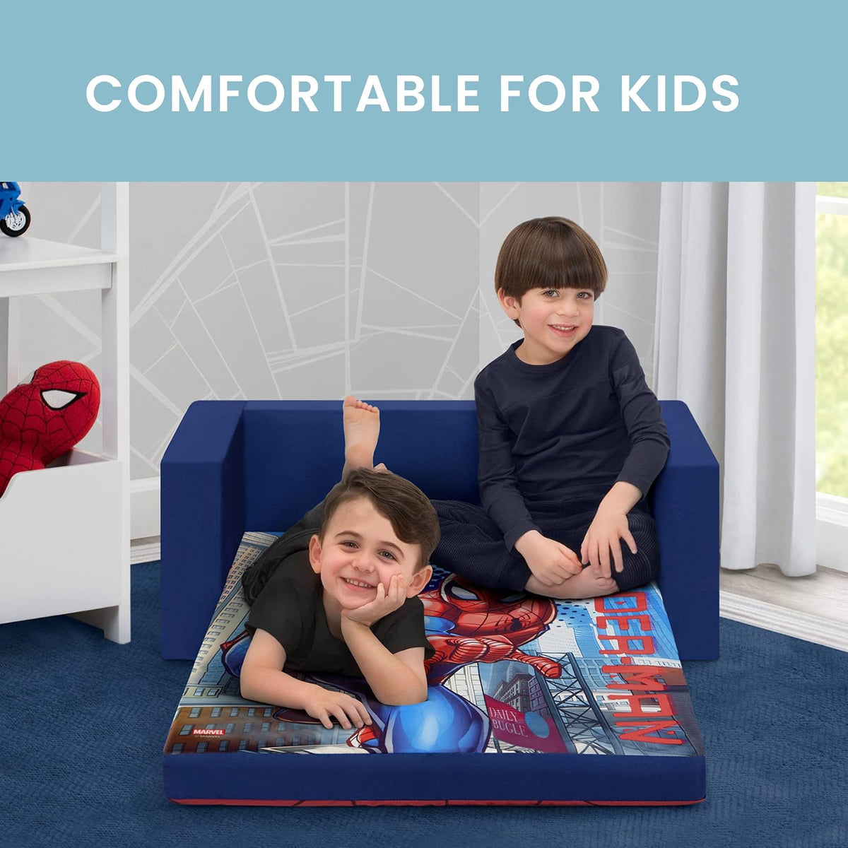 Delta Children Cozee Sofá abatible, Spider-Man