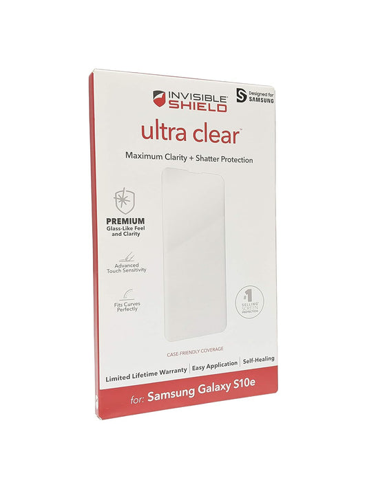 Zagg InvisibleShield Ultra Clear - Mica con Grado de Protección Militar - Diseñado para Samsung GS10 Edge - Case Friendly