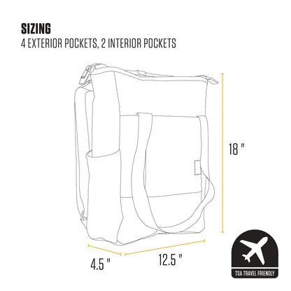 Carhartt Classic Convertible Backpack Tote, Durable Water Repellent Material W/ 17" Laptop Sleeve Mochila convertible clásica Unisex adulto