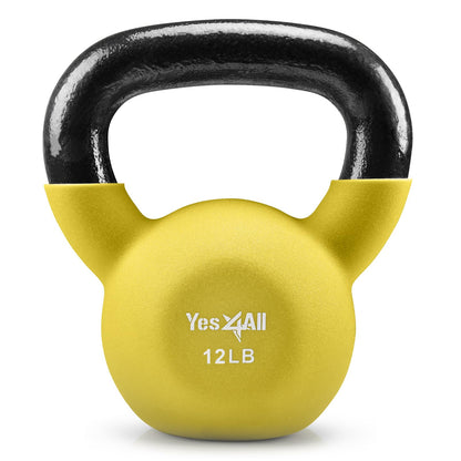 Yes4All Pesa Rusa Recubierta de Neopreno - 12lbs