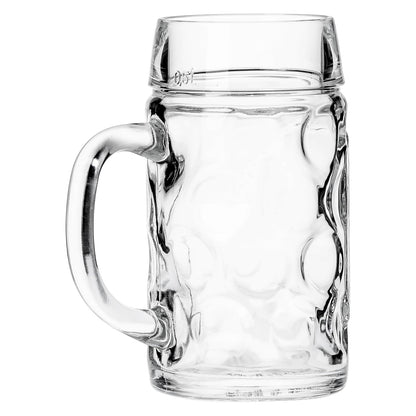 Borgonovo Don Juego de 6 Tarros Cerveceros, Cristal, 0.5 L