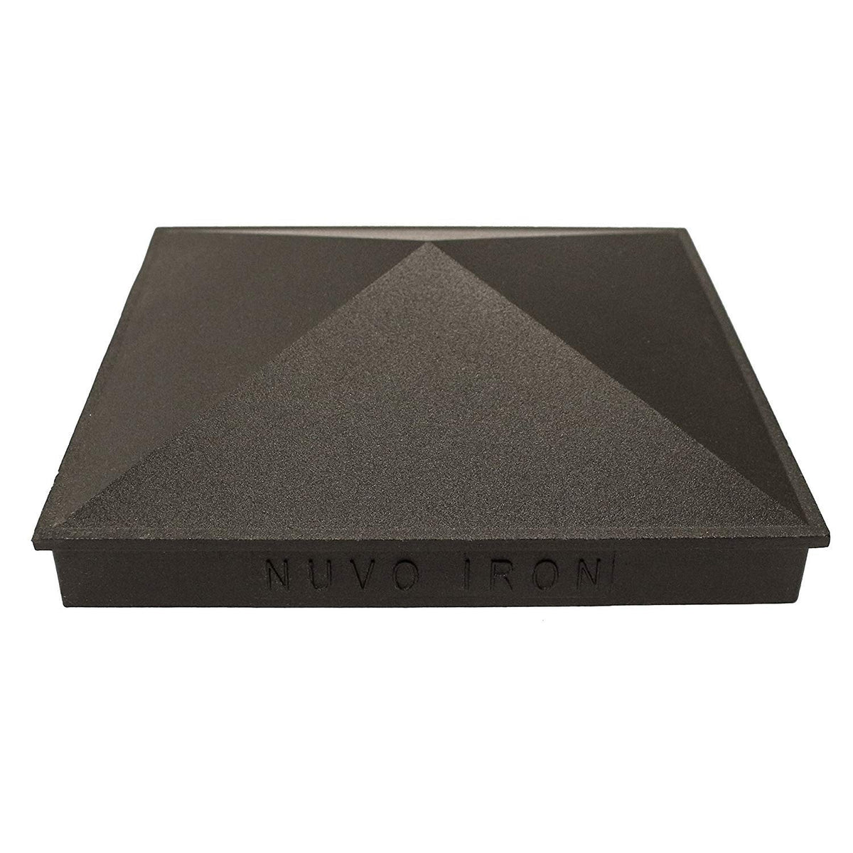 Nuvo Hierro Aluminio Post Pac - Negro, 7.5" x 7.5"