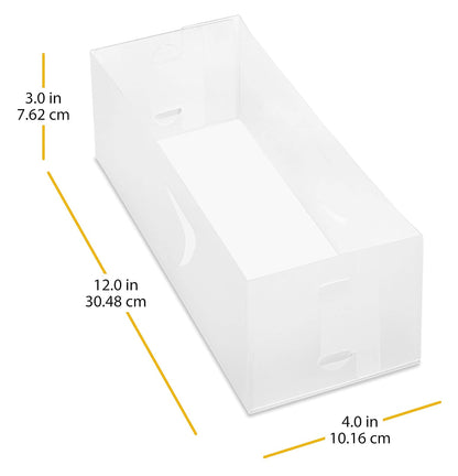 Whitmor 6064-351 Organizador de cajón, pequeño, Juego de 3, oorganizador de gaveta pequeño S/3, Colores Variados, 1