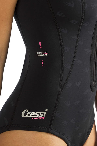 Cressi Traje de Neopreno Corto de 2 mm para natación, esnórquel, Paddleboarding, Cortes ergonómicos, Cremallera Frontal, Termico: diseñado en Italia