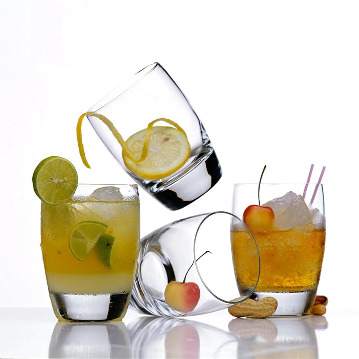 Luigi Bormioli Michelangelo Masterpiece 15-3/4-ounce Double Old Fashion, Set of 4