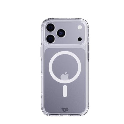 Tech21 EvoClear Funda para iPhone 17 Pro MAX - Transparente | Funda Protectora Delgada | Protección contra Impactos | Compatible con MagSafe