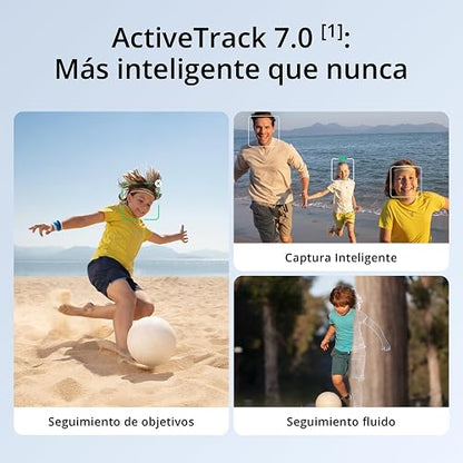 DJI Estabilizador Osmo Mobile 7 (iPhone y Android), Gimbal 3 Ejes | Trípode integrado, Ultraligero, Agarre cómodo, ActiveTrack, ShotGuides, Edición con un toque, 10 horas de uso