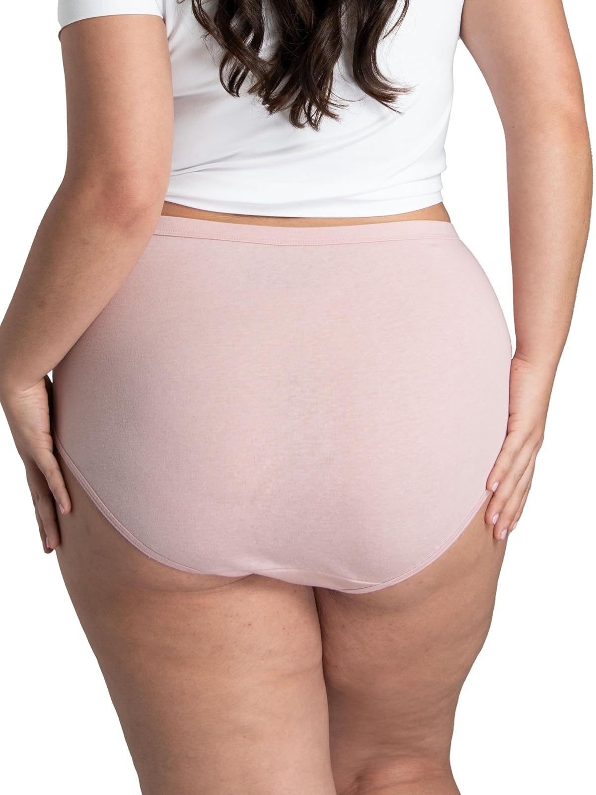 Fruit of The Loom Pantaleta Plus Size Brief de Algodón Pack de 6 para Mujer