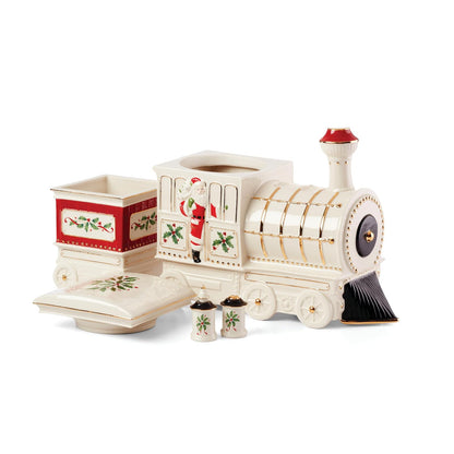 Lenox 894179 - Juego de 5 Piezas para Servir de Tren navideño, decoración navideña