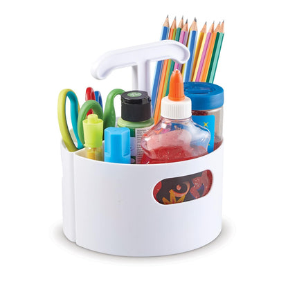 Learning Resources Create-a-Space - Mini centro de almacenamiento – blanco, para aula, espacio para creador, espacio pequeño, organizador de profesores, accesorios escolares en casa, juego de 4 piezas