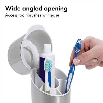 OXO Good Grips Organizador para Cepillos de Dientes, de Acero Inoxidable Pulido