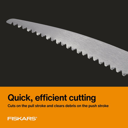 Fiskars - Hoja de sierra de poste de repuesto para sierras de podar y podadoras de árboles, hoja de 15 pulgadas con diseño de dientes estilo motosierra Woodzig