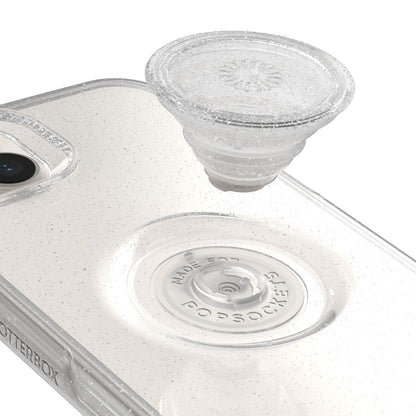 OtterBox OTTER + POP SYMMETRY CLEAR SERIES para iPhone 14 Plus - STARDUST POP (Transparente/Purpurina)