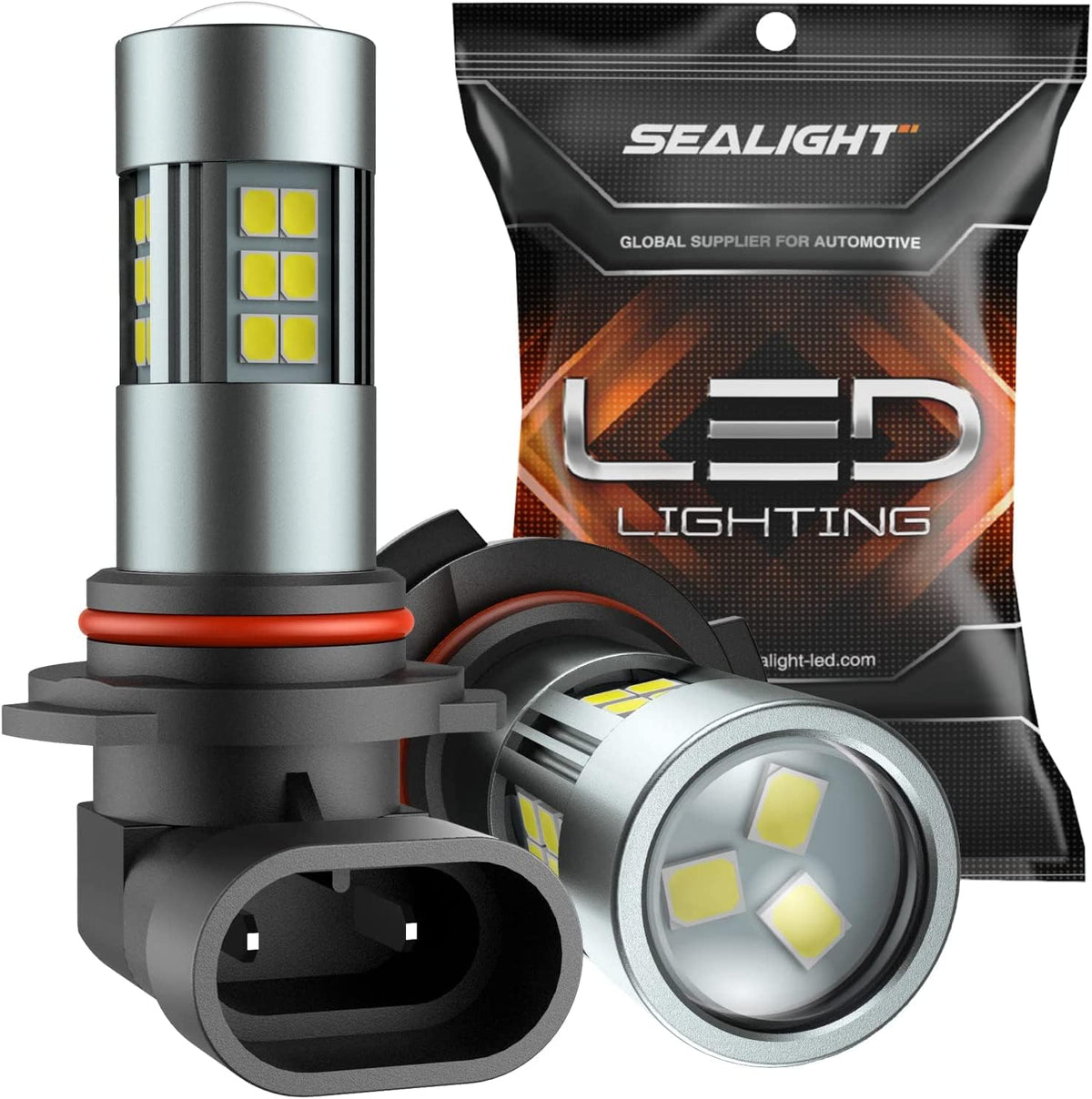 SEALIGHT Foco LED Antiniebla 27 Chips SMD 6000K, Paquete de 2 - 9006 - HB4