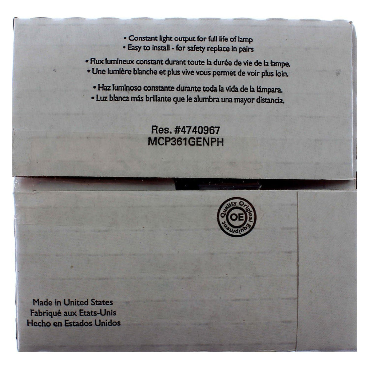 Philips Standard Sealed Beam 4411, Paquete de 1 | Sustituye a 22980 24448. Reemplazo de grado OE.