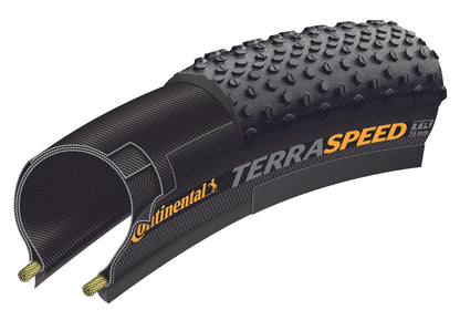 Continental Terra Speed - Neumático para bicicleta de grava sin cámara | Diseñado para la velocidad, diseñado para lo desconocido - E25 Ebike clasificado -