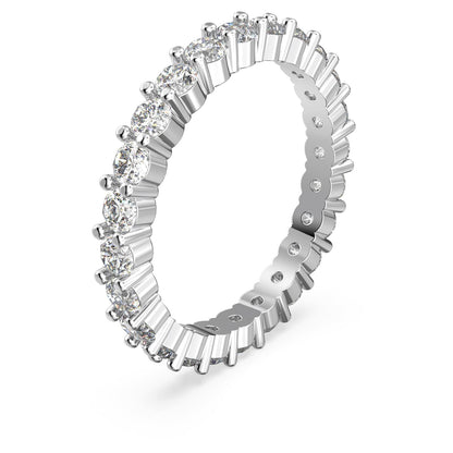SWAROVSKI Constella Ring Set Collection, Clear Crystals, Rhodium Tone Finish