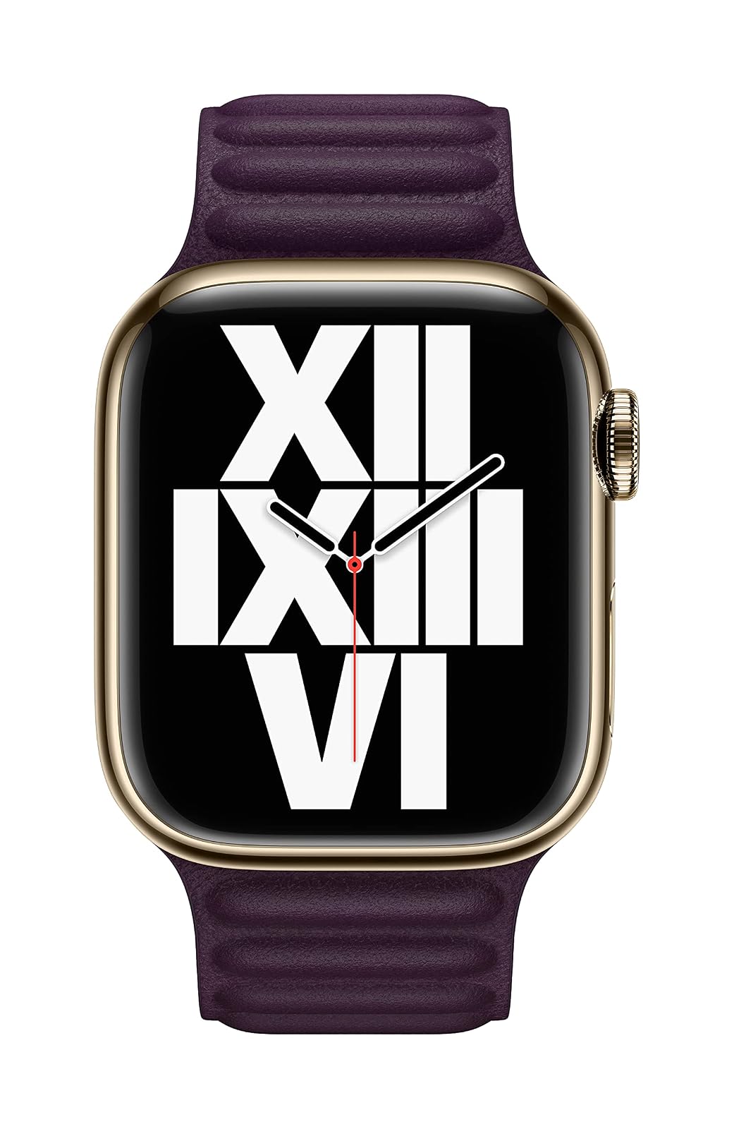 Apple Watch Correa con eslabones de Piel Cereza Oscuro (41 mm)