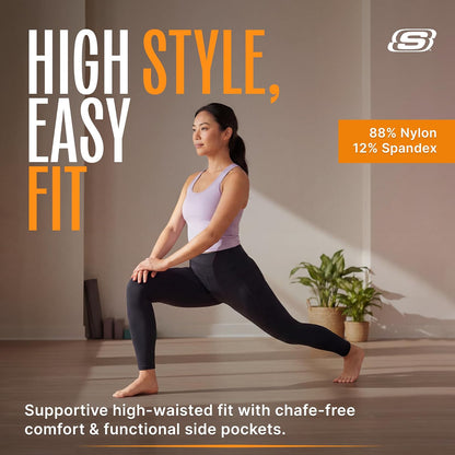 Skechers Go Walk Go Flex 7/8 Leggings de Yoga de Cintura Alta Pantalones para Yoga para Mujer