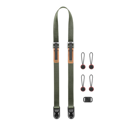 Peak Design Leash Kameragurt für Systemkameras und kleinere DSLRs Salbeigrün (L-SG-3)