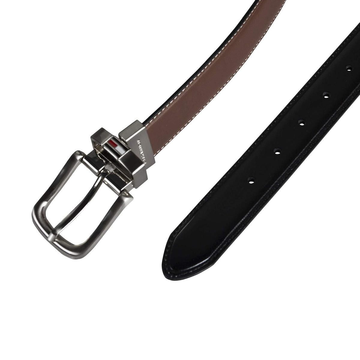 Tommy Hilfiger Cinturón reversible de piel para hombre (con tallas grandes y altas)