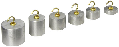 United Scientific WSAL06 - Juego de 6 piezas de peso con gancho, aluminio