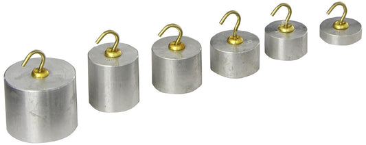 United Scientific WSAL06 - Juego de 6 piezas de peso con gancho, aluminio