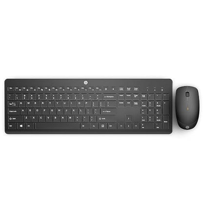 HP, Kit Teclado y Mouse Inalámbricos, Modelo: Combo Wireless 230, Teclado y Mouse Portátiles, Conectividad Inalámbrica de hasta 10 Metros, 2,4 GHz, Color: Negro.