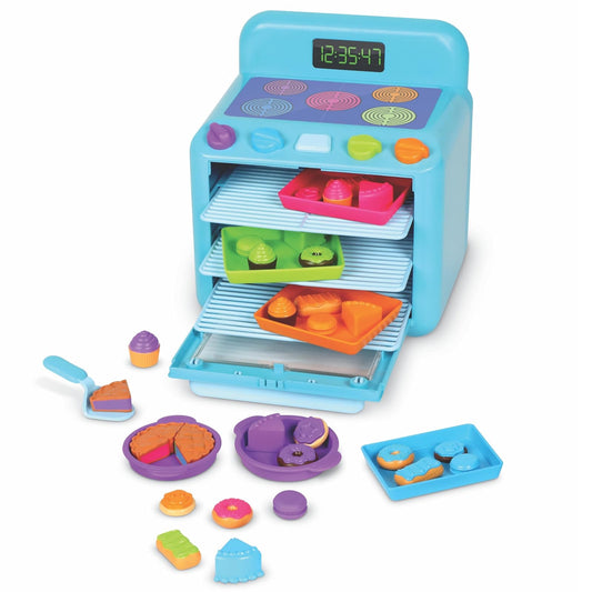 Learning Resources - Mini Horno de clasificación de Dulces, Comida para Jugar, Cocina de Juego, Juguete de clasificación, Horno fácil de Hornear, a Partir de 3 años