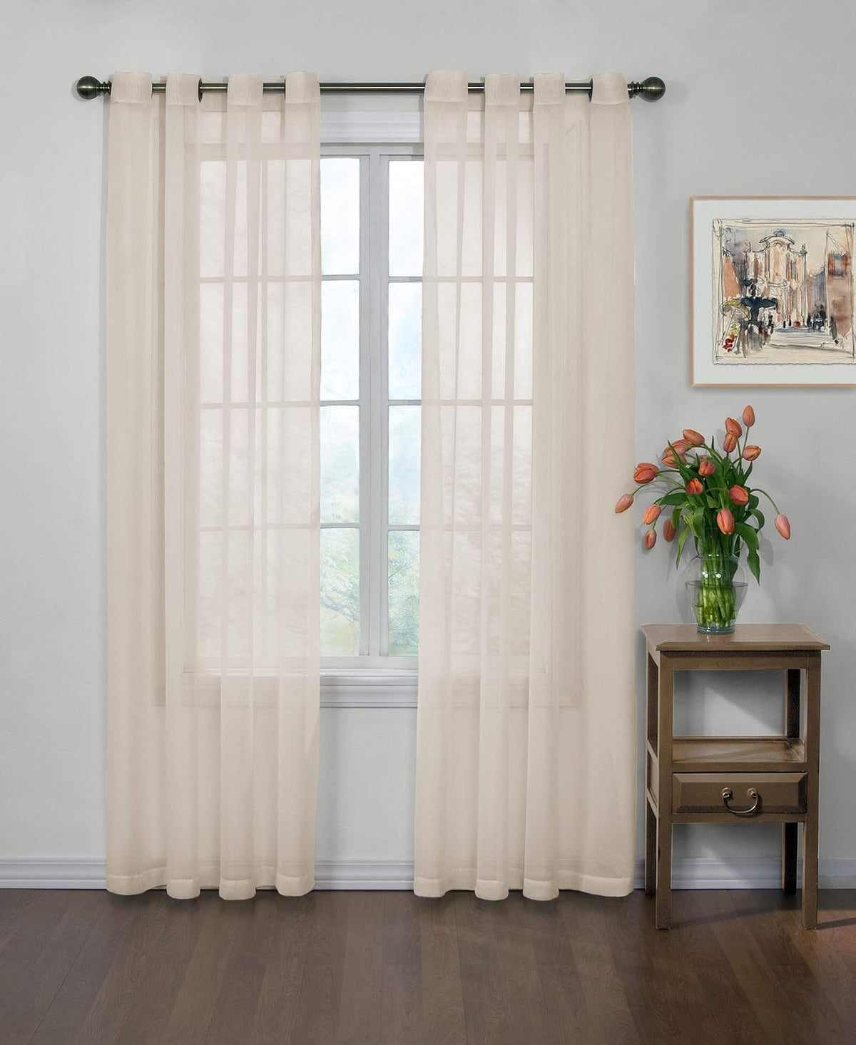 Arm & Hammer Cortina Transparente Neutralizante de Olores - Marfil - 149.9An x 241.3Al cm (1 Paneles)