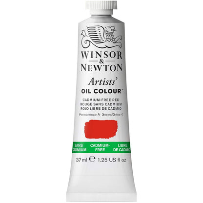 Winsor & Newton Pintura al Óleo 37 ml, Libre de Cadmio - 37-ml Tube - Rojo sin cadmio