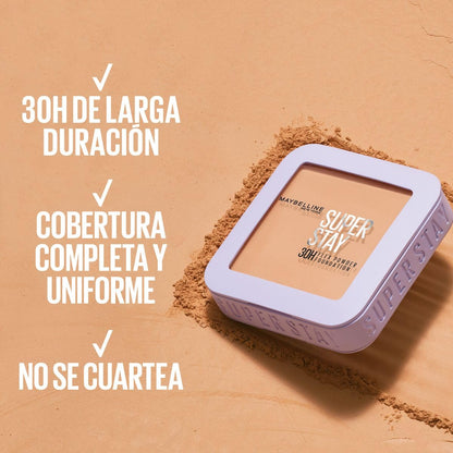 Maybelline Superstay Flex Powder, 119, 9 gr, Base en polvo de larga duración, a prueba de agua, hasta 30H