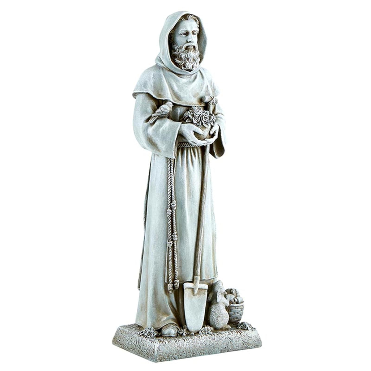 Christian Brands Avalon Gallery - Estatua de jardín - Escultura católica de Resina de Piedra para Interiores y Exteriores, 12 Pulgadas de Alto