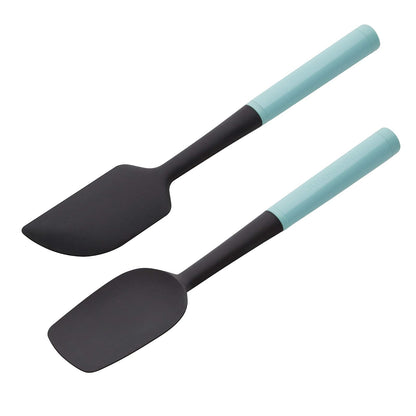 KitchenAid - Juego de espátulas, 2 piezas, Aqua Sky