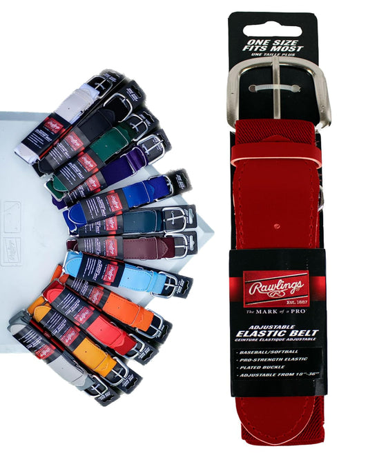 Rawlings - Cinturón ajustable | béisbol/softball de lanzamiento rápido, talla única (18-36 pulgadas), varios colores