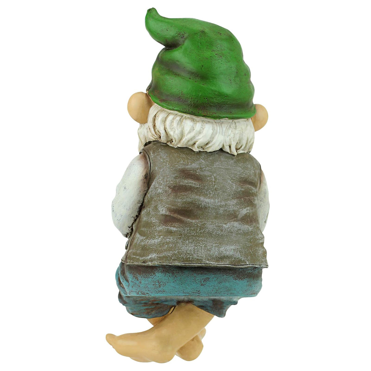 Design Toscano Ziggy con caña de Pescar, gnomo de jardín, Estatua de niñera para Interior/Exterior, 9 Pulgadas de Alto, Resina de Piedra fundida, Acabado a Todo Color