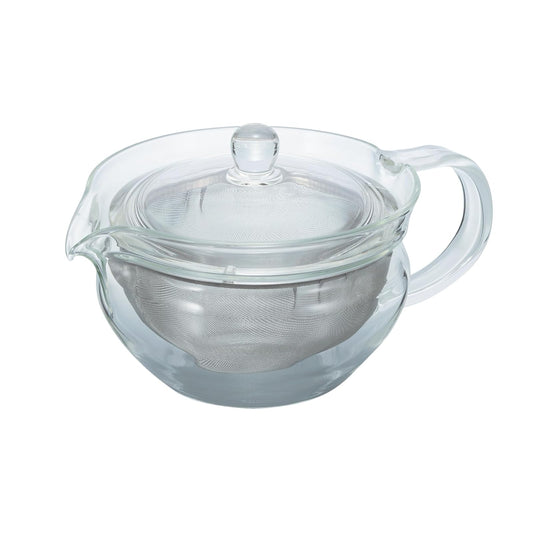 Hario Chacha Kyusu Maru Tetera, Glass, 450ml, 1