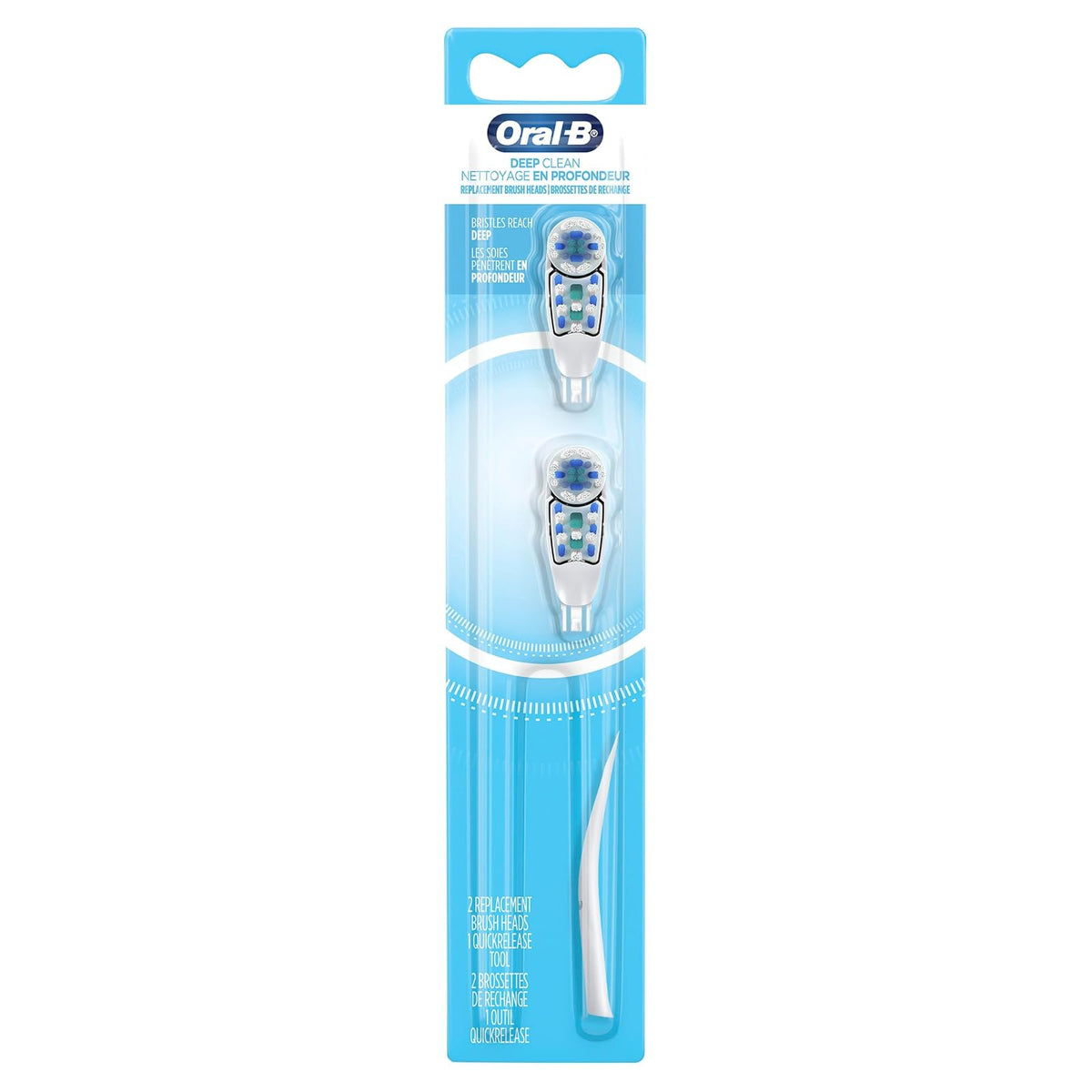 Oral-B Complete Deep Clean Battery Powered Toothbrush Replacement Brush Heads, 2ct