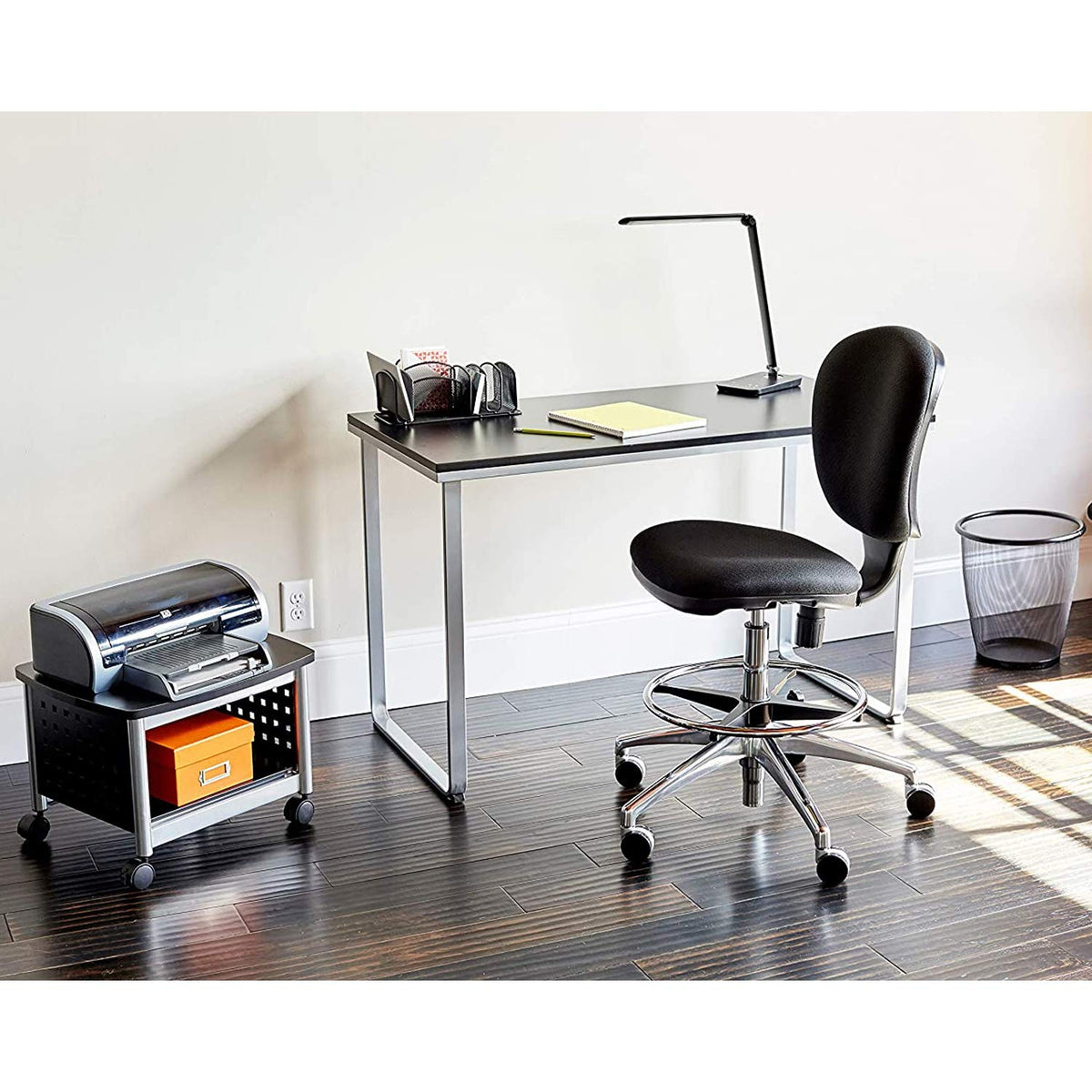 Safco 3442BL Metro Extended-Height Chair, Black