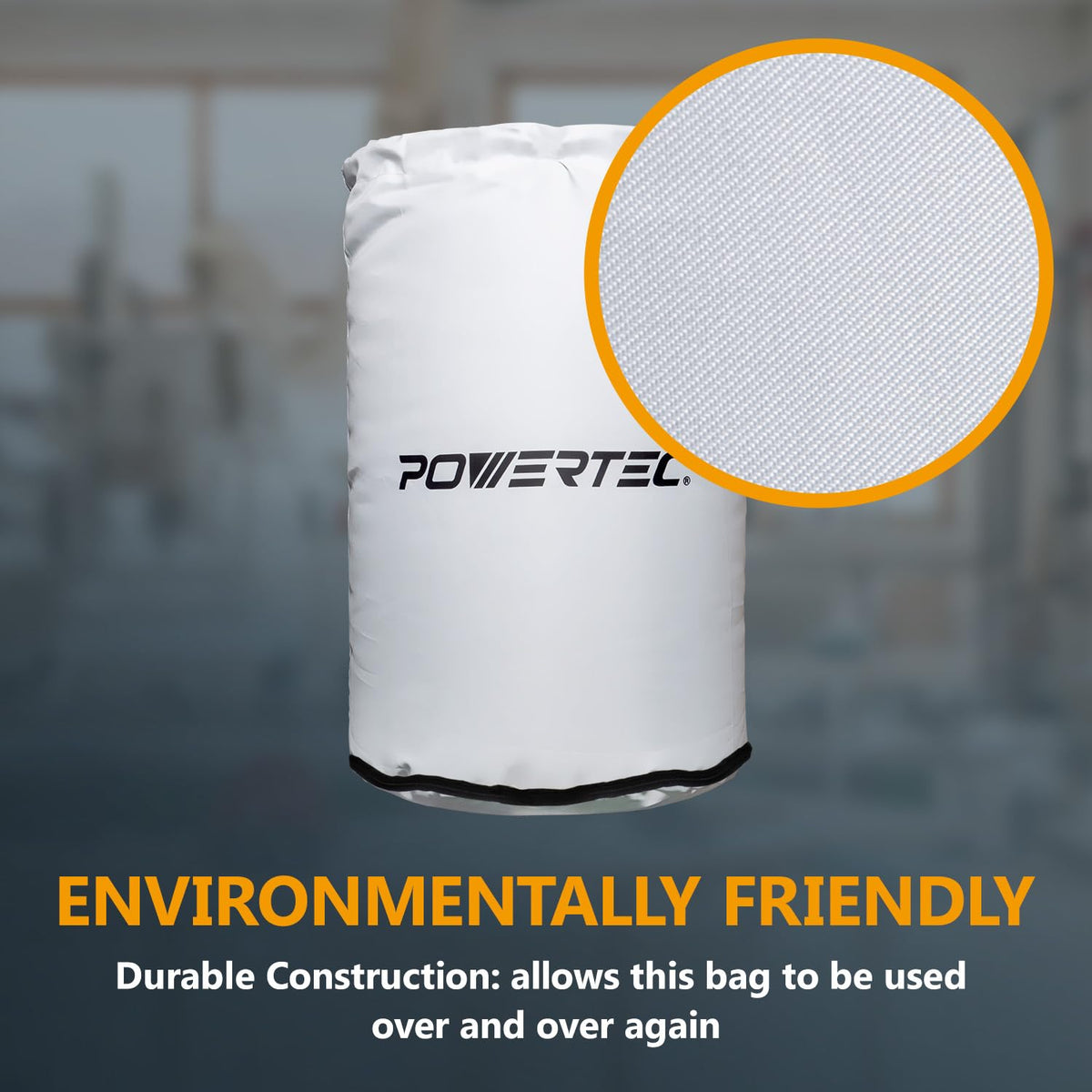Powertec Bolsa Colectora de Polvo | 20 x 30 pulgadas, compatible con sistemas Delta, Grizzly, Shop Fox, WEN