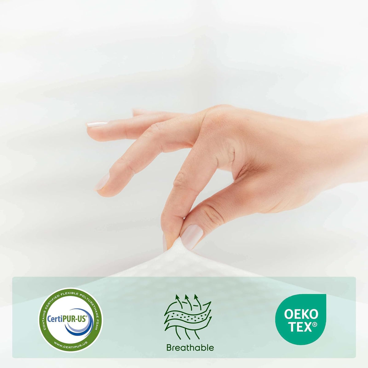 Nestl Green Tea Colchón Individual de 8 Pulgadas, colchón de Espuma viscoelástica de Grafito refrescante para niños, Cama de Apoyo para Alivio de presión sin Fibra de Vidrio, en una Caja, Certificado